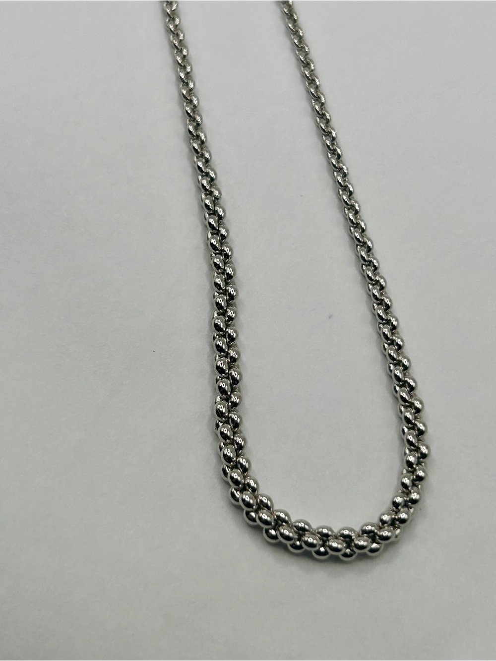 Monet Silver-Tone Double Beaded Chain Necklace - Women Jewelry - Picture 8 of 11